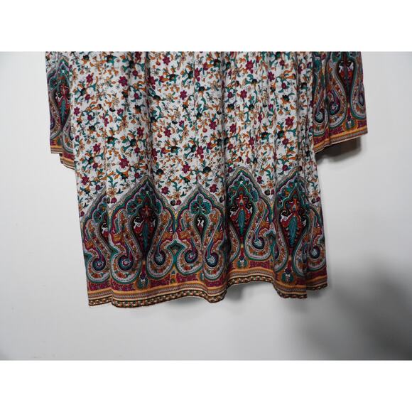 Spade & Heart Large Dress Shift Boho Hippie Bell Sleeve Floral Peasant - Picture 10 of 13